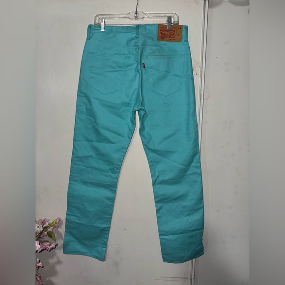 Levi's Other - Levi's 501 Men's Aqua Slim Jeans